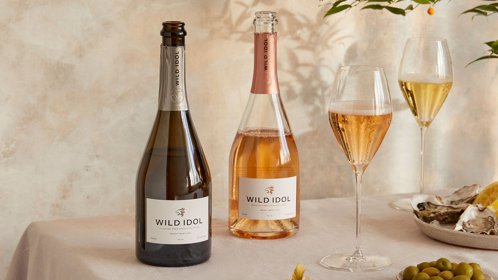 Enjoy a glass of Wild Idol alcohol free wine