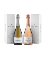 Non alcoholic gift ideas: bottles of Wild Idol alcohol free sparkling rosé & white wine