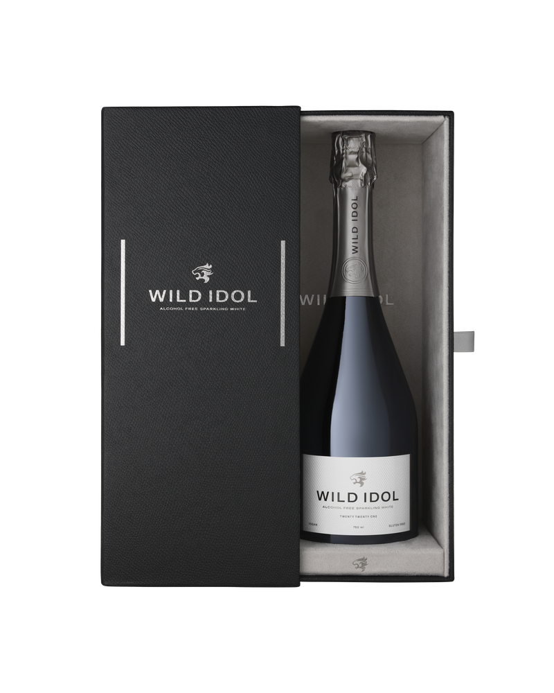 Wild Idol's luxury gift box, the perfect non alcoholic gift