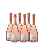 Six bottles of Wild Idol Alcohol Free Sparkling Rosé Wine